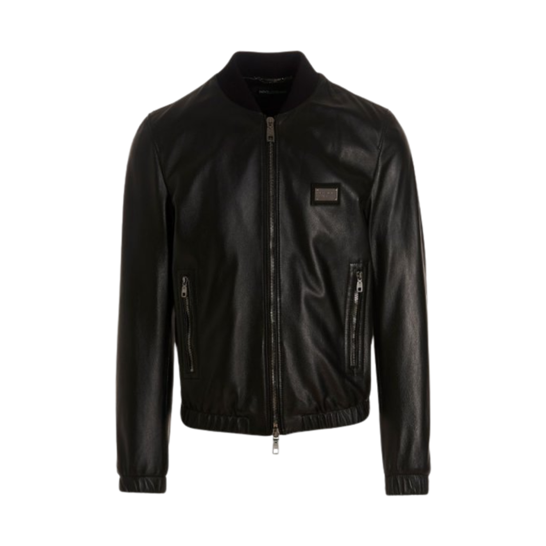 G9ZY5LHULR0N0000 Dolce & Gabbana Leather Jacket Black
