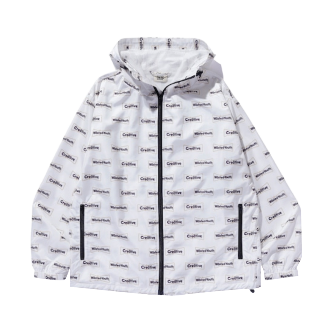 베르디 웨이스티드 유스 x 크리에이티브 드러그 스토어 마운틴 자켓 화이트(Verdy Wasted Youth x Creative Drug Store Mountain Jacket White)