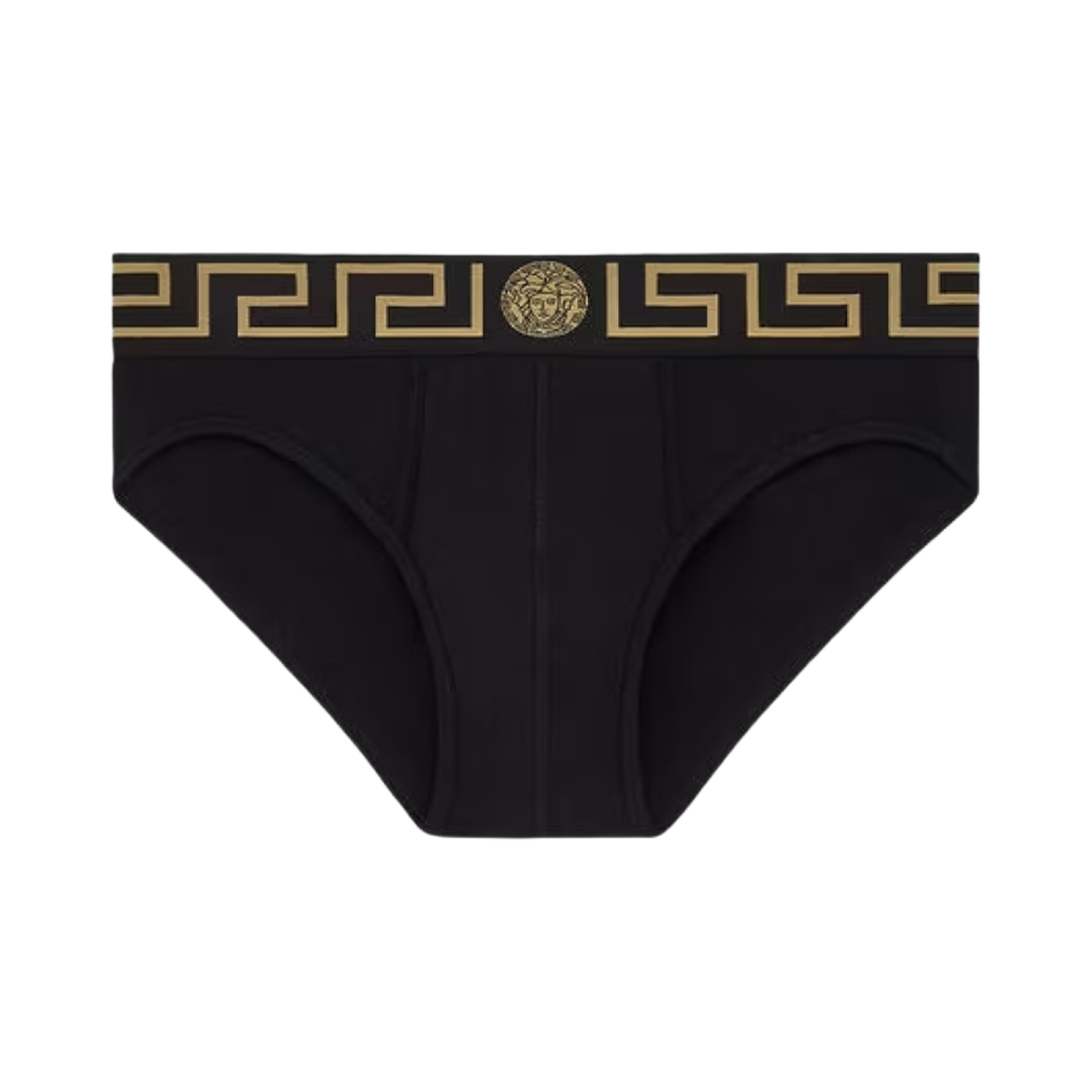 AU10027-A232741-A80G Versace Greca Border Briefs Black