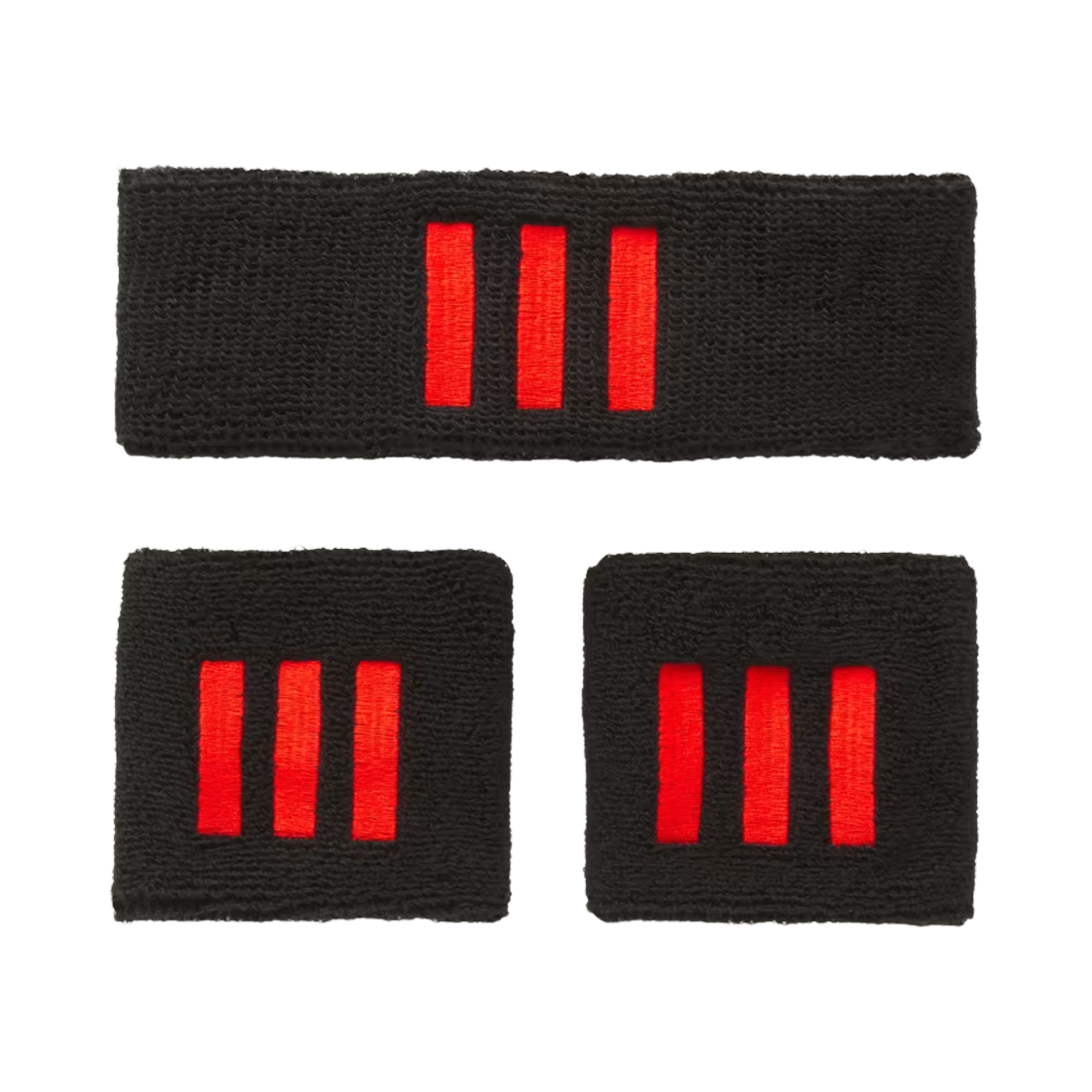 아디다스 x 윌리 차바리아 스웨트밴드 팩 블랙 (3개 세트)(Adidas x Willy Chavarria Sweatband Pack Black (Set of 3)) - 2