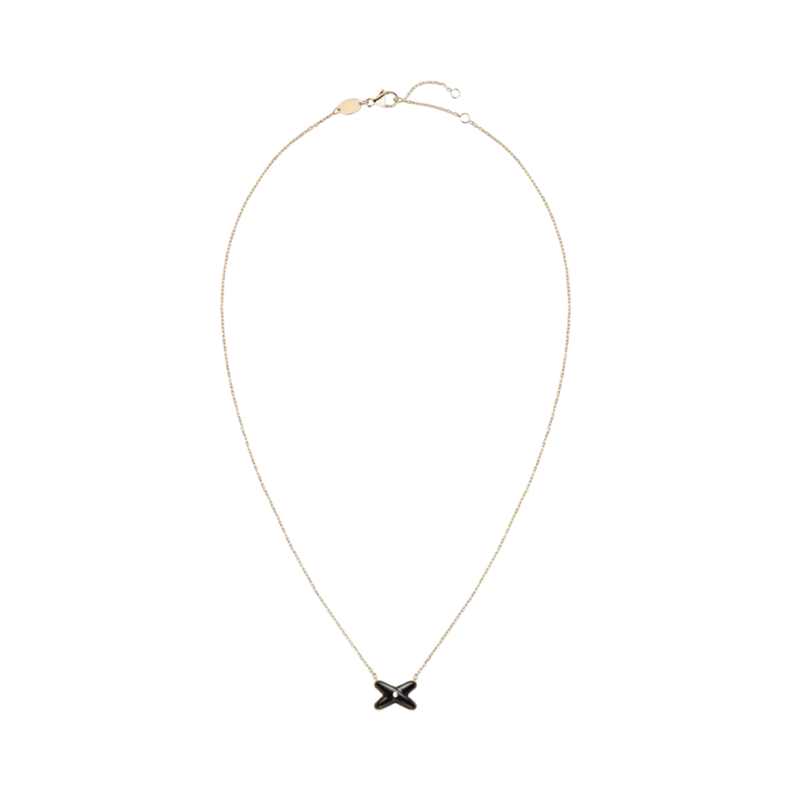 085107 Chaumet Jeux De Liens Pendant Rose Gold Onyx Diamond