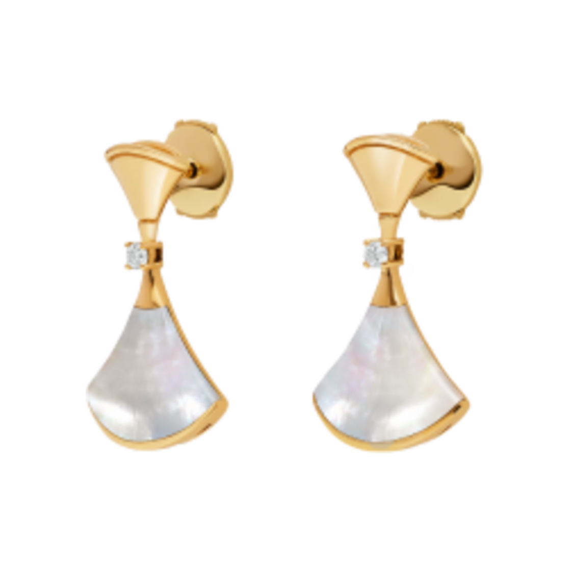 불가리 디바스 드림 이어링 옐로우 골드 마더 오브 펄 다이아몬드(Bulgari Divas Dream Earrings Yellow Gold Mother of Pearl Diamond) - 2
