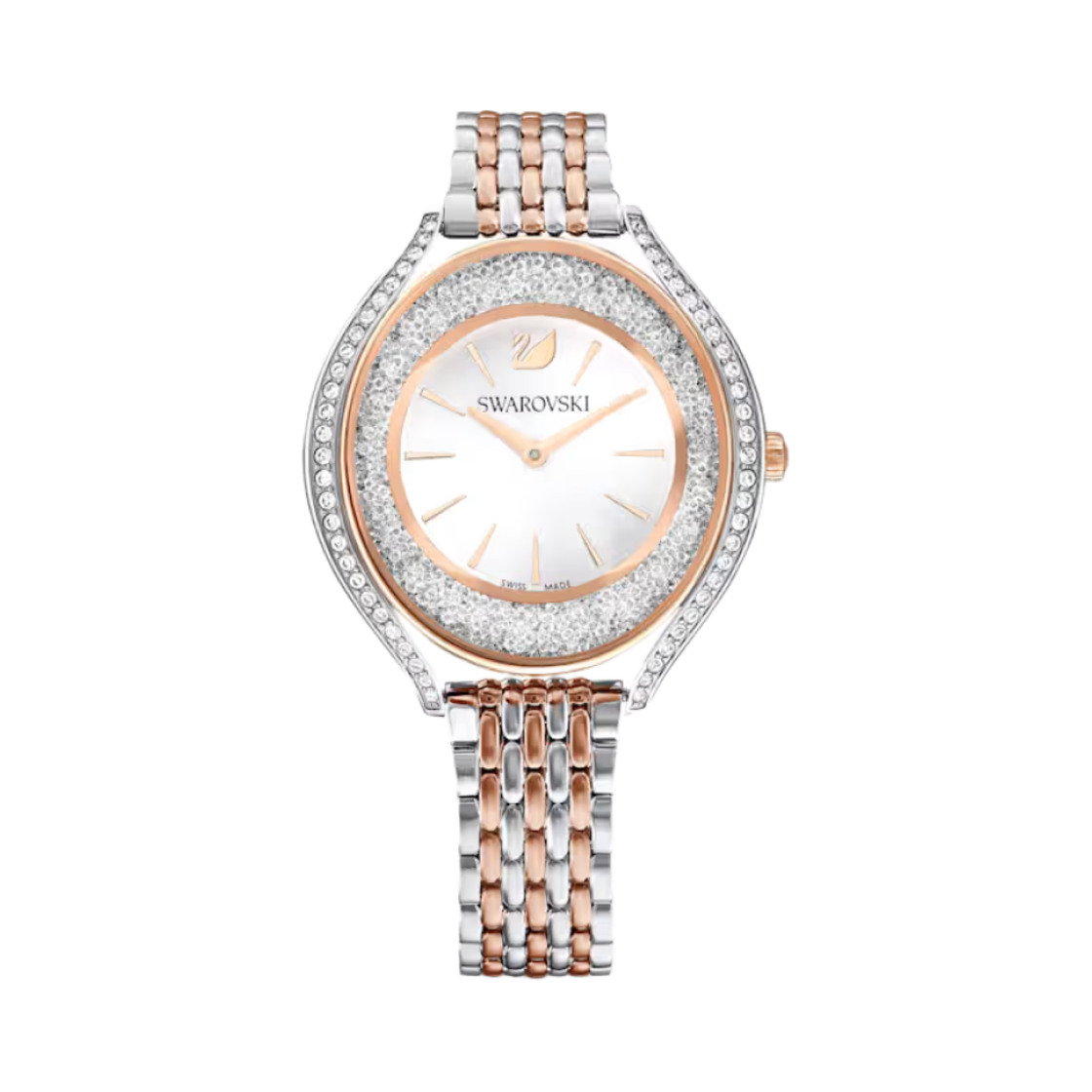 (W) 스와로브스키 크리스탈린 아우라 워치 로즈 골드((W) Swarovski Crystalline Aura Watch Rose Gold)
