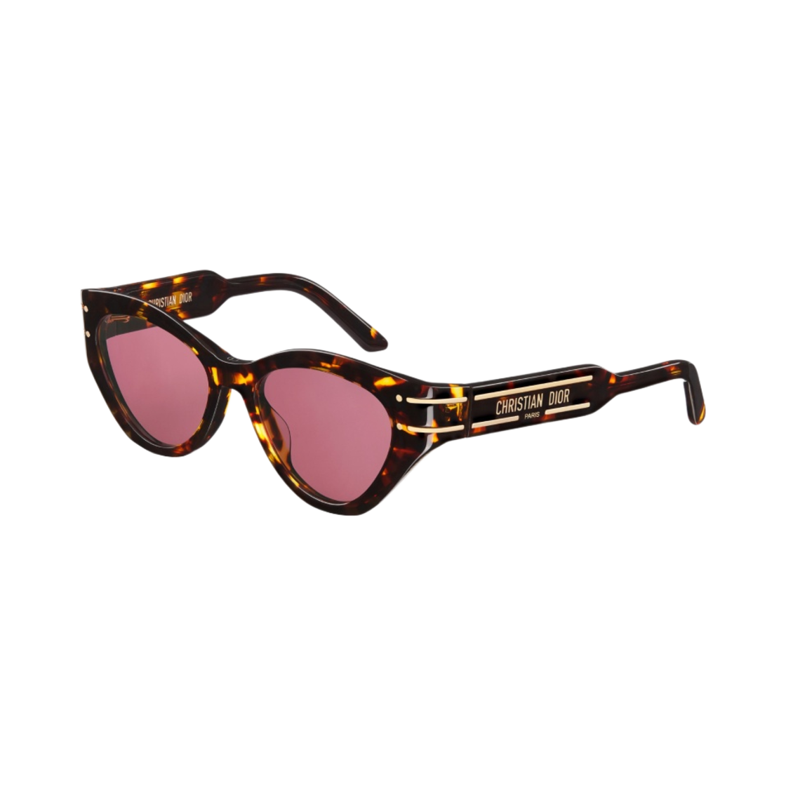 (W) 디올 디올시그니쳐 B7I 버터플라이 선글라스 브라운 톨토이즈쉘 이펙트((W) Dior Diorsignature B7I Butterfly Sunglasses Brown Tortoiseshell Effect) - 1