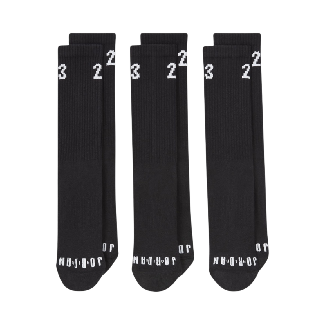 DA5718-010 Jordan Essentials Crew Socks Black (3 Pack/Korean Ver.)