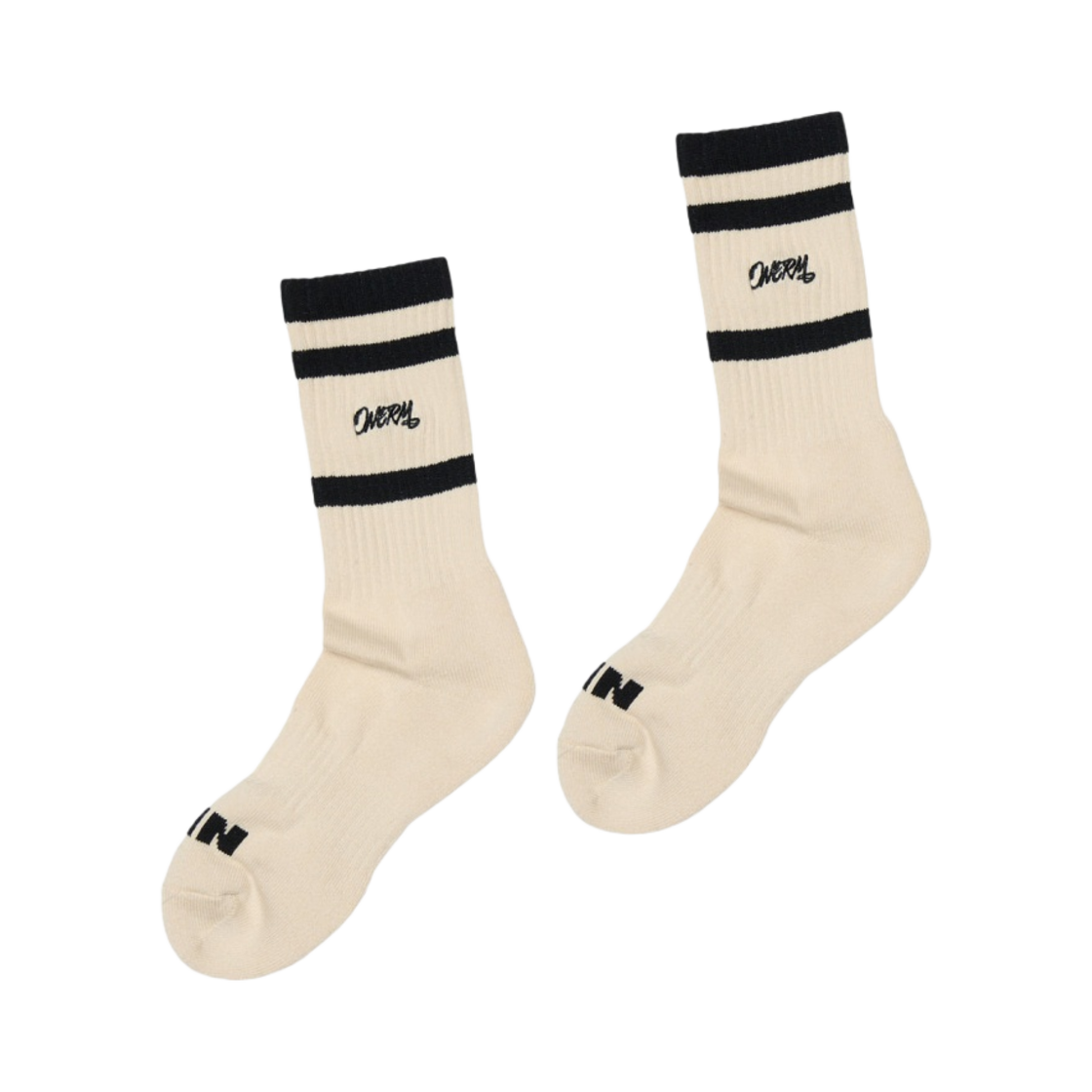원알엠 와일드 캣츠 스포츠 삭스 버전 1 크림 블랙(ONERM Wild Cats Sports Socks Ver.1 Cream Black)