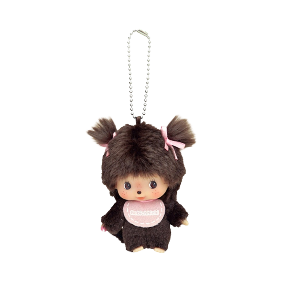 - Monchhichi Bebichhichi Bighead SS Girl Key Chain Pink - 대표 이미지 #1