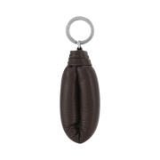 Lemaire Wadded Key Holder Soft Grained Leather Pecan Brown