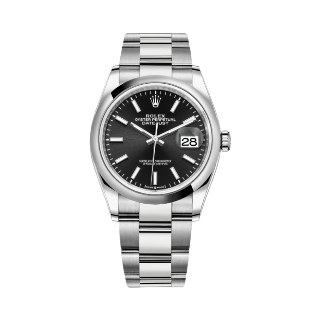 롤렉스 데이트저스트 36mm 126200 브라이트 블랙 오이스터(Rolex Datejust 36mm 126200 Bright Black Oyster)