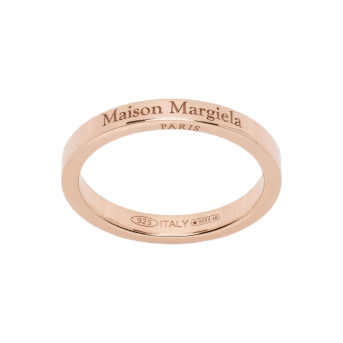 SM1UQ0080SV0158952 Maison Margiela Logo Ring Rose Gold