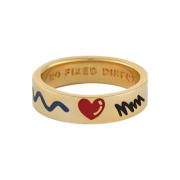 Nonenon Doodle Ring 6mm Silver925 18K Gold Plated