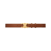 Celine Large Triomphe Belt in Vintage Calfskin Camel
