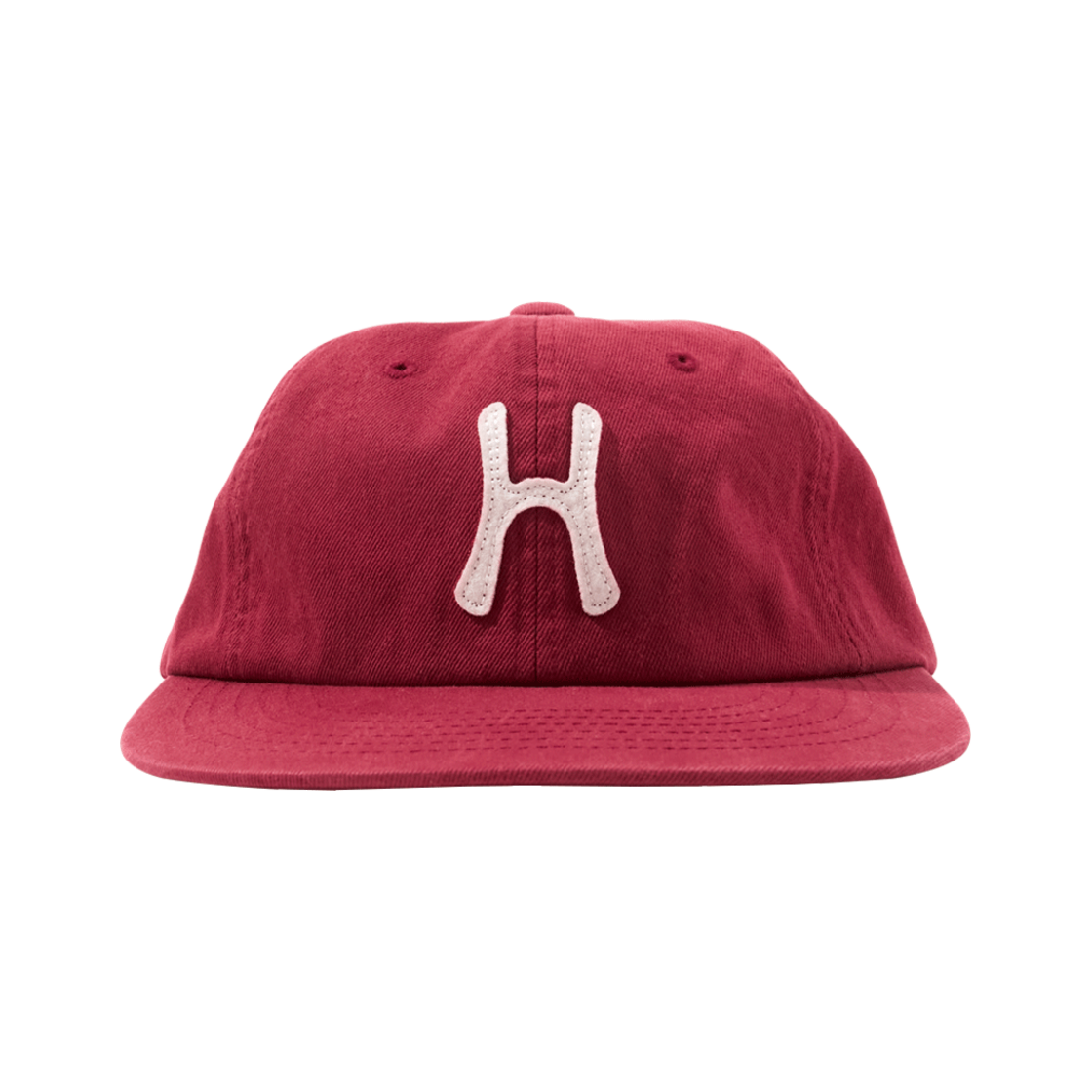 헬로선라이즈 H 로고 코튼 릴랙스 핏 6패널 캡 레드(Hello Sunrise H Logo Cotton Relaxed Fit 6Panel Cap Red)