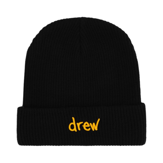 Drew House Scribble Beanie Black - Ssense Exclusive