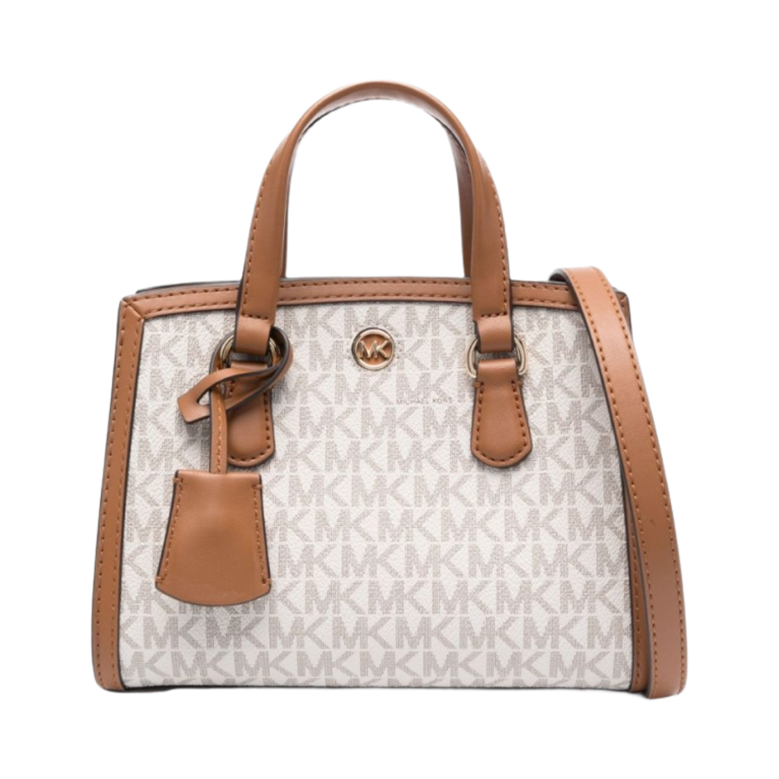 32R3G7CC0B149 Michael Kors Chantal Extra Small Logo Messenger Bag Vanilla White - 대표 이미지 #1