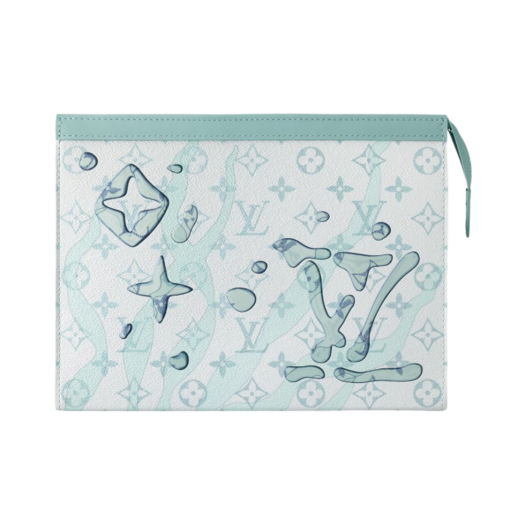 Louis Vuitton Pochette Voyage MM Monogram Aquagarden Crystal Blue