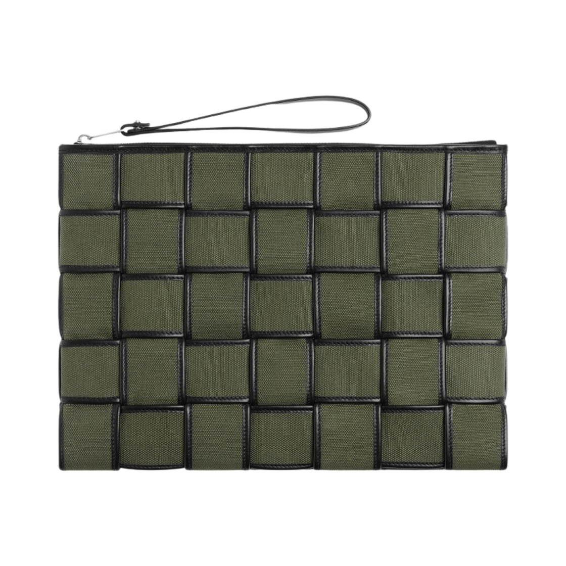 보테가 베네타 라지 카세트백 파우치 크로커다일 블랙(Bottega Veneta Large Cassette Pouch Crocodile Black) - 1