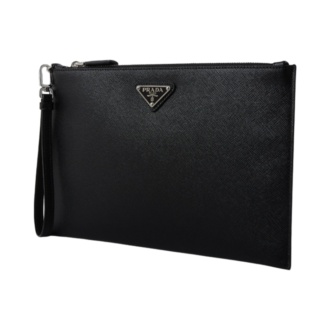 프라다 사피아노 레더 파우치 블랙(Prada Saffiano Leather Pouch Black) - 2