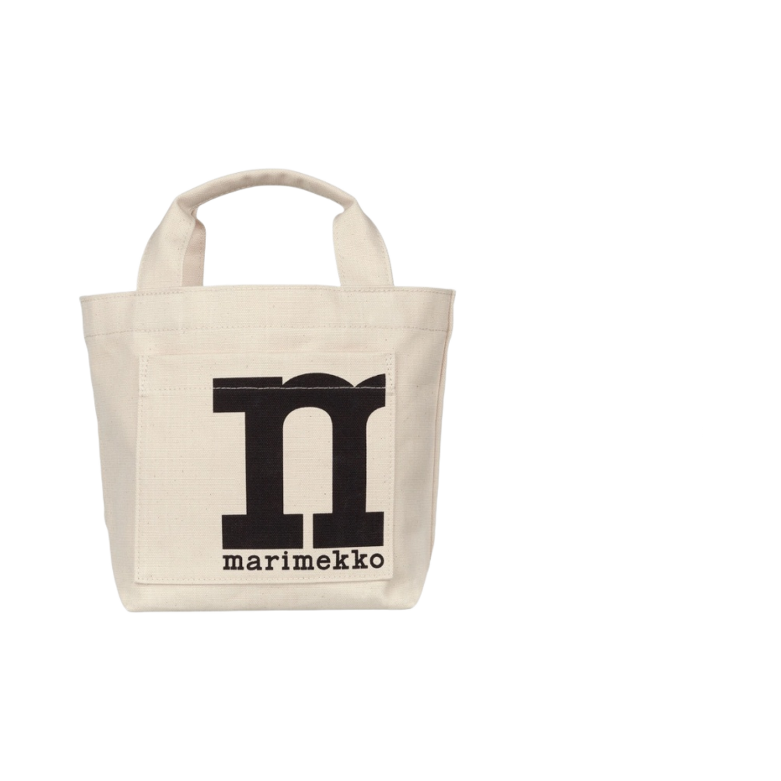 091979-100 Marimekko Mono Mini Tote Bag Solid Cotton