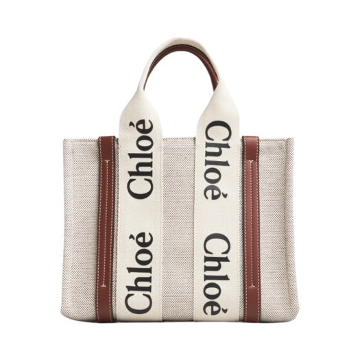 Chloe Woody Small Tote Bag Brown