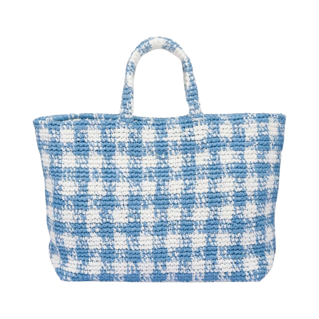 프라다 라지 크로쉐 토트백 라이트 블루(Prada Large Crochet Tote Bag Light Blue) - 2