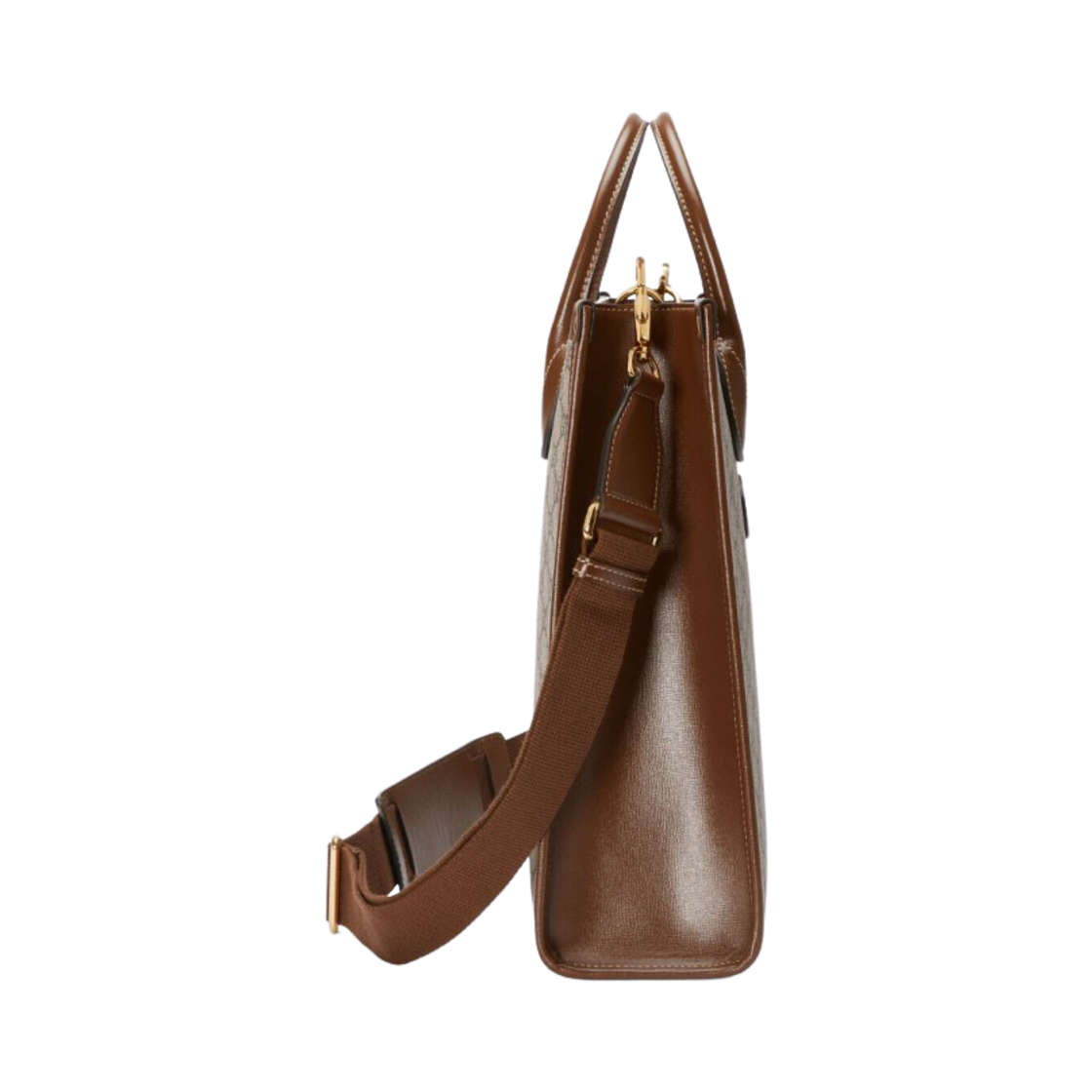 구찌 인터로킹 G 스몰 토트백 베이지 에보니(Gucci Small Tote Bag with Interlocking G Beige Ebony) - 3