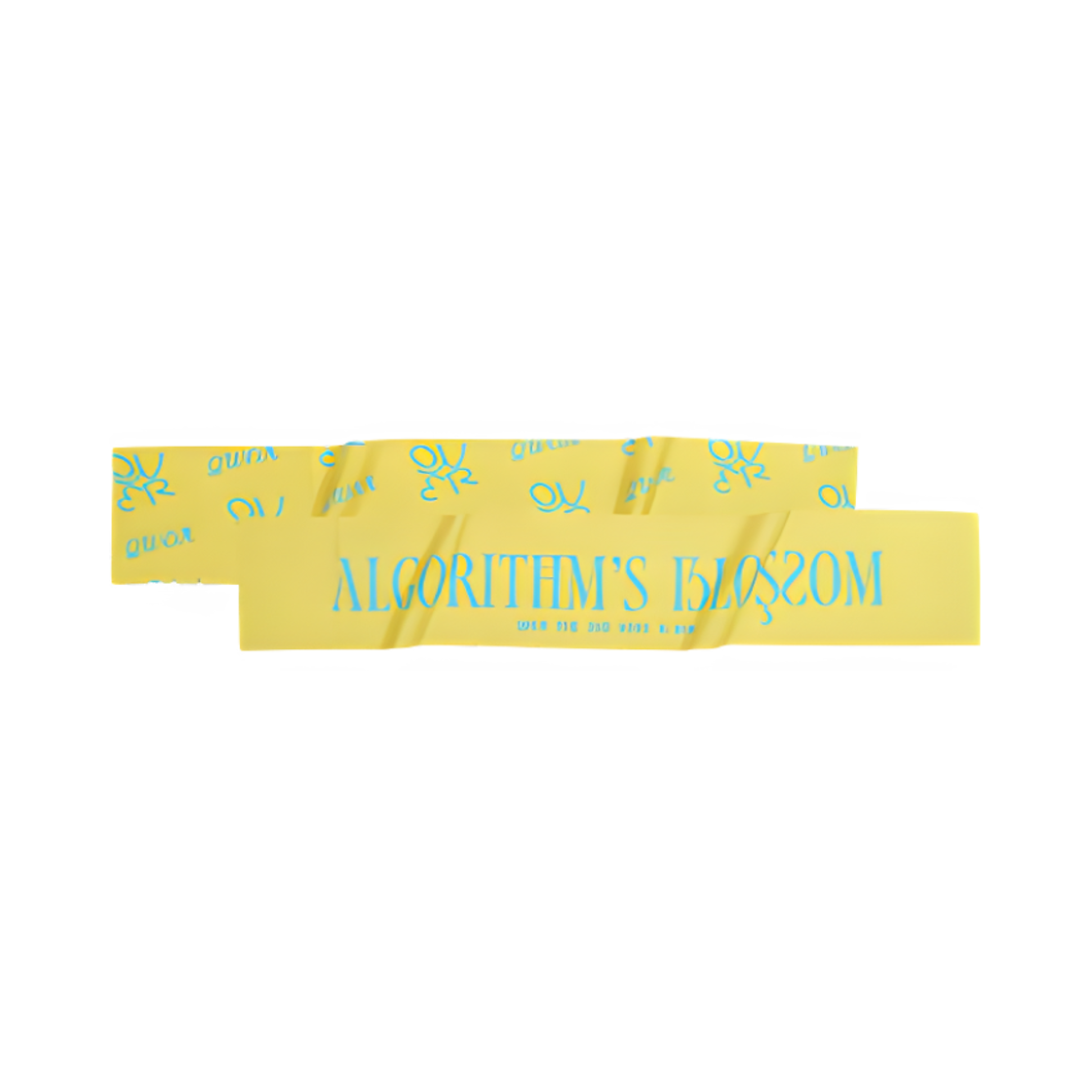 QWER 슬로건 타월 옐로우(QWER Slogan Towel Yellow)