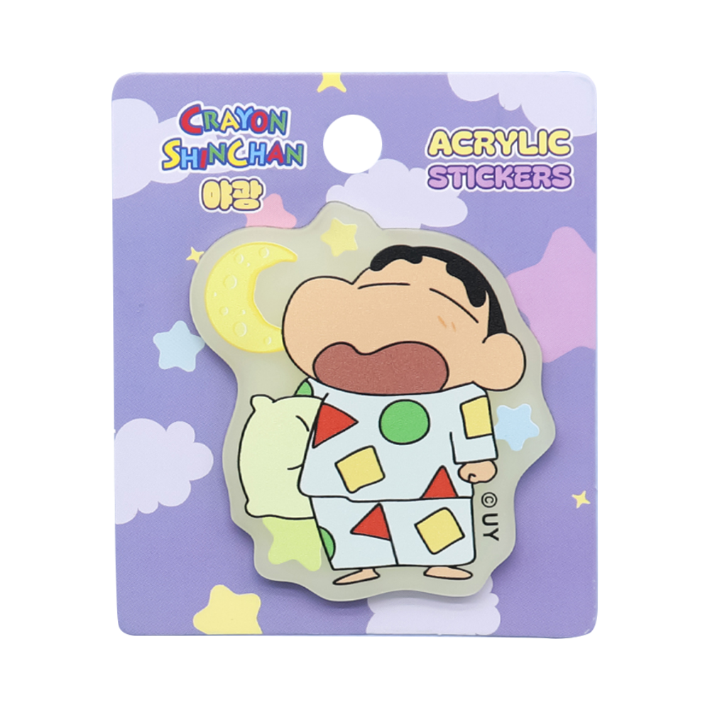 8809868973103 Daewonmedia Crayon Shin Chan Acrylic Glow-In-The-Dark Sticker Pajama Shin-Chan