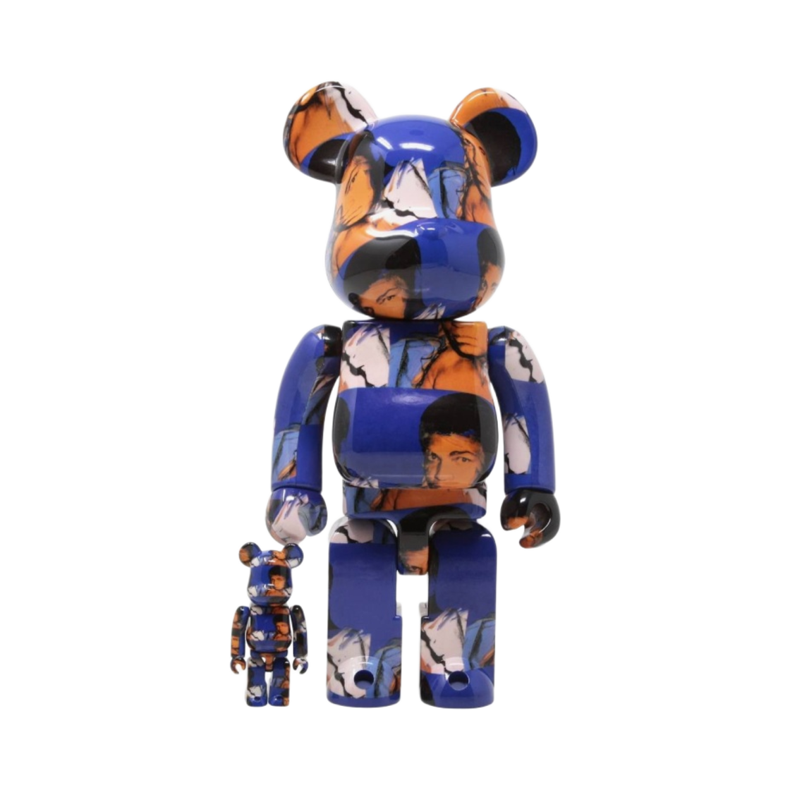 베어브릭 앤디 워홀 무하마드 알리 100% & 400% 세트(Bearbrick Andy Warhol's Muhammad Ali 100% & 400% Set) - 1
