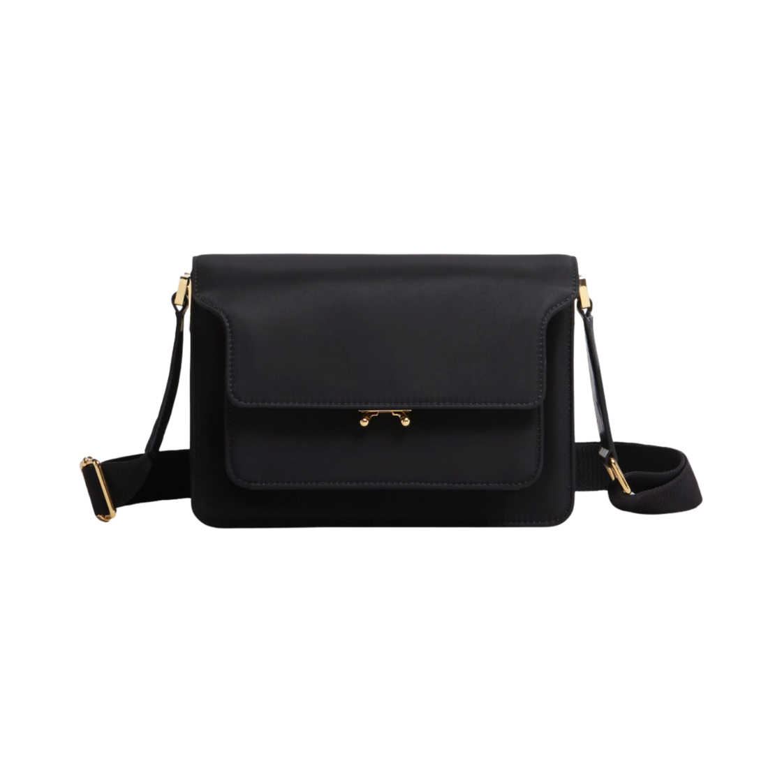 SBMP0090Q0-TN685-Z3O20 Marni Nylon Light Medium Trunk Bag Black