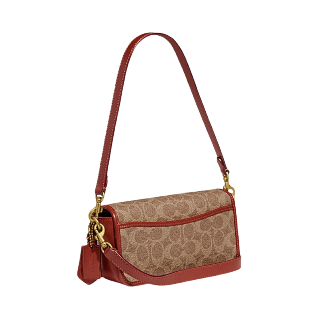 코치 스튜디오 바게트백 시그니쳐 캔버스 탄 러스트(Coach Studio Baguette Bag in Signature Canvas Tan Rust) - 2