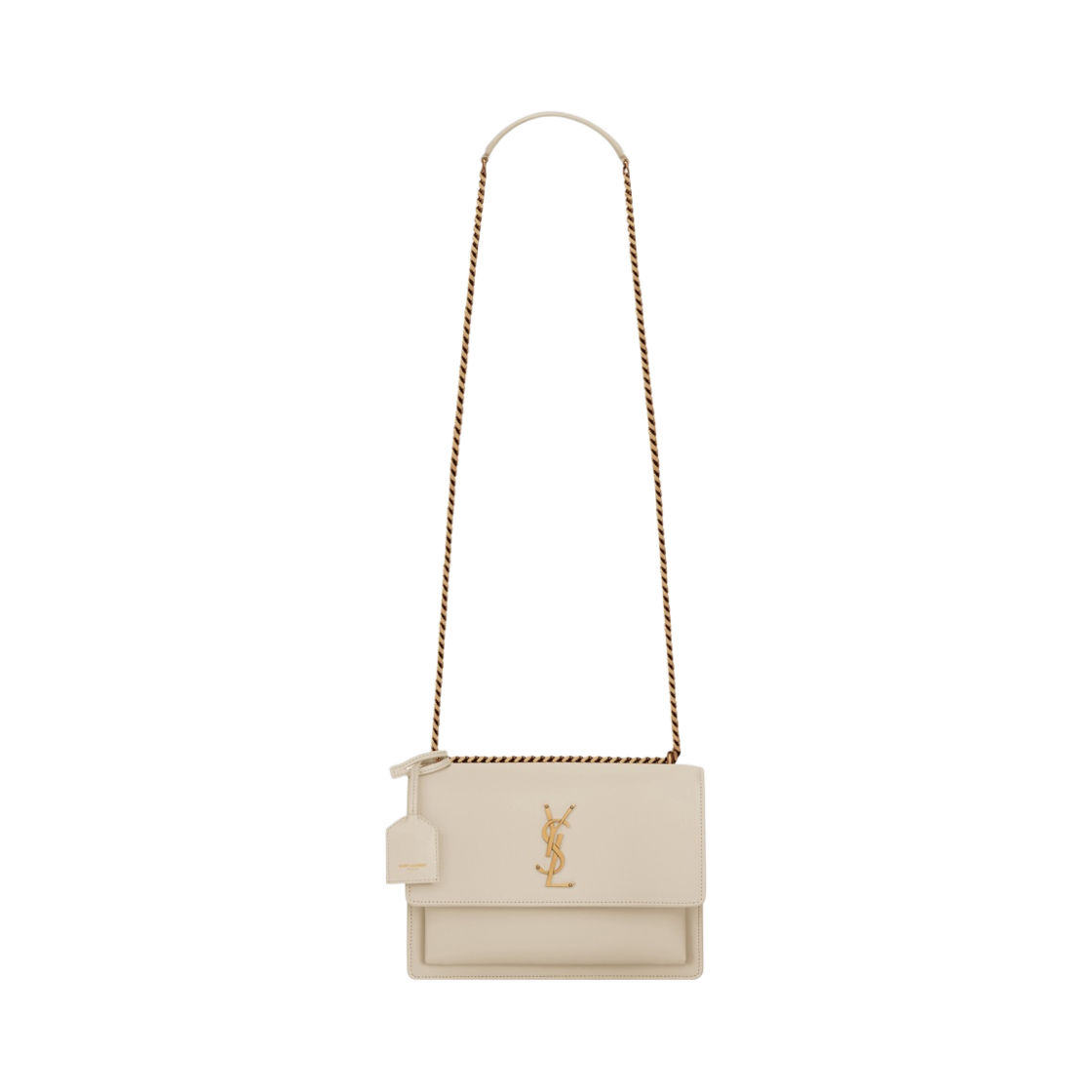 생로랑 스무스 레더 선셋 미디움 체인백 블랑 빈티지(Saint Laurent Sunset Medium Chain Bag in Smooth Leather Blanc Vintage) - 1