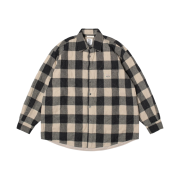 Stussy x Our Legacy Work Shop Borrowed Jacket Grey Beige Check