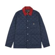 Barbour x Maison Kitsune Kenningquilt Navy