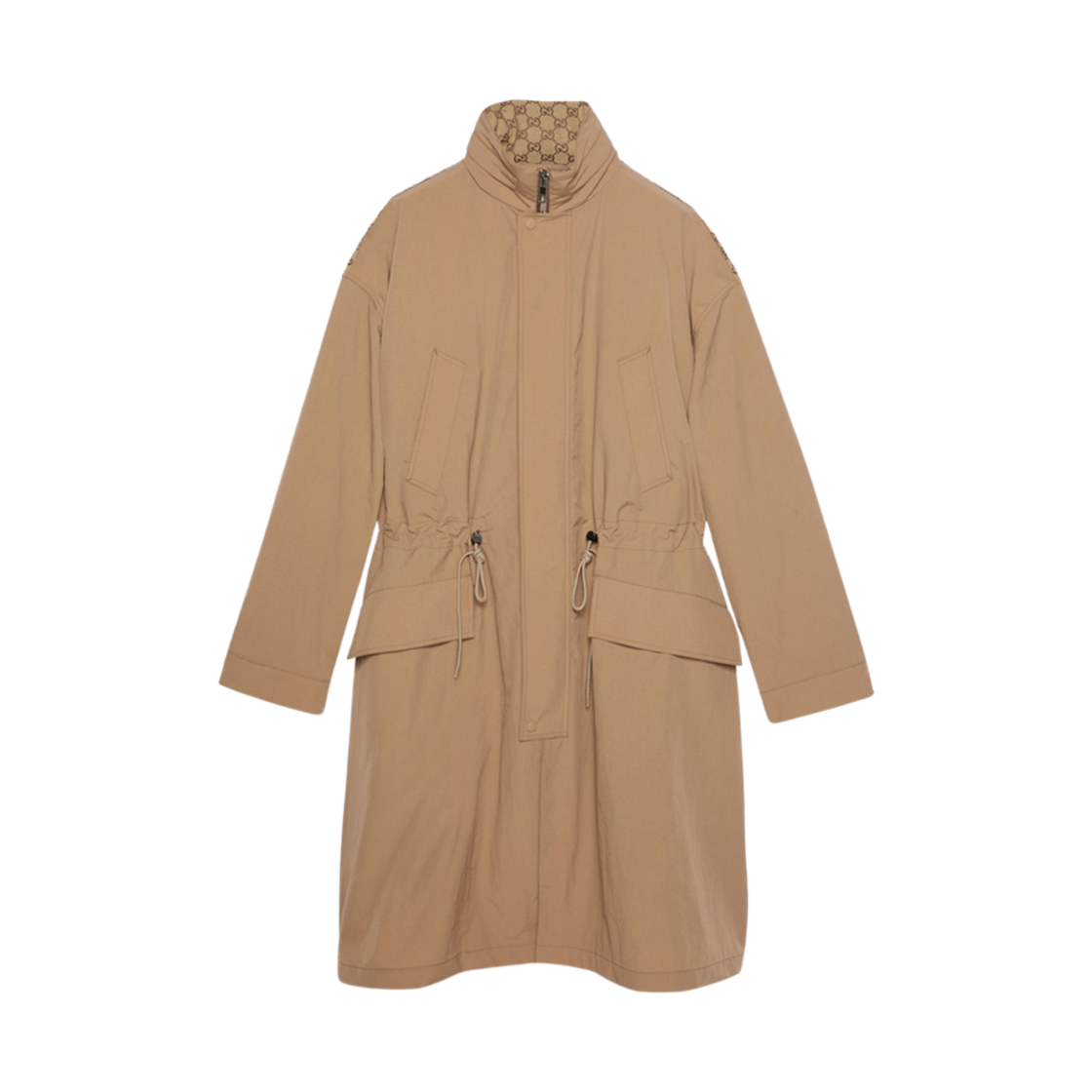 762598-ZAPBR-2602 Gucci Ripstop Nylon Jacket with GG Camel