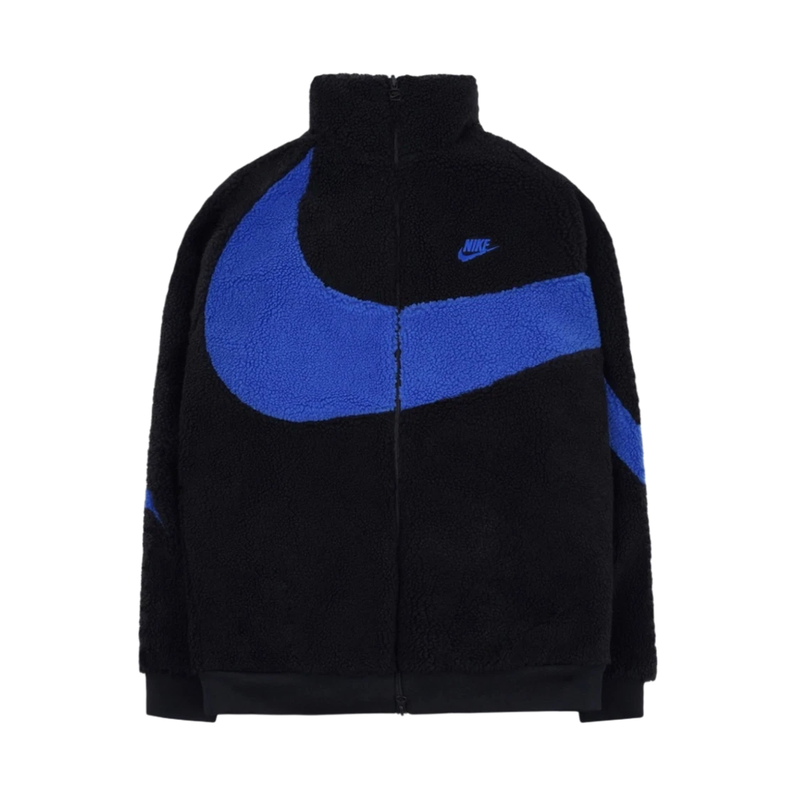 Nike Nike Big Swoosh Full Zip Jacket Black Game Royal · S