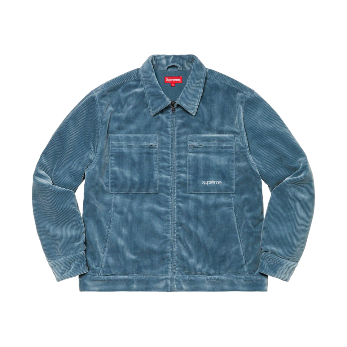 슈프림 코듀로이 집 자켓 블루 - 21FW(Supreme Corduroy Zip Jacket Blue - 21FW) - 1