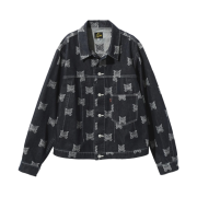 Needles Darts Jean 10oz Denim Papillon Jacquard Jacket Indigo