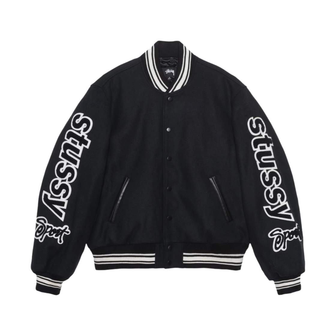 스투시 컴피티션 바시티 자켓 블랙(Stussy Competition Varsity Jacket Black)