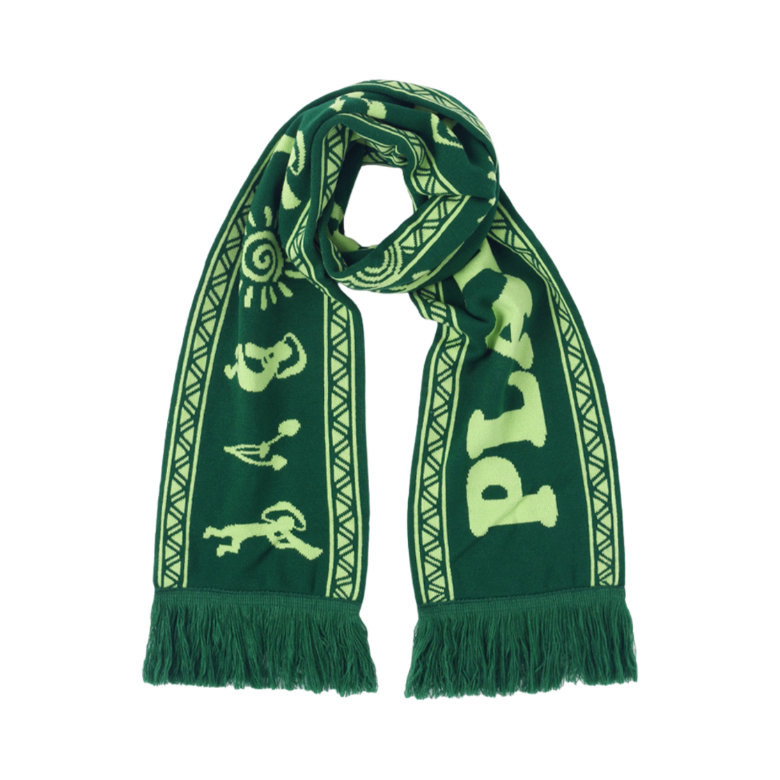 써넥트 P.P.P. 자카드 스카프 그린(SUNNECT P.P.P. Jacquard Scarf Green)