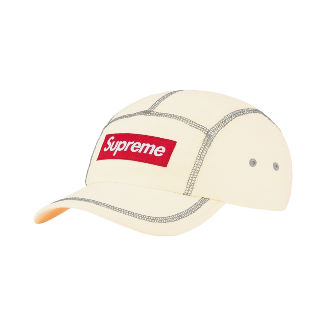 - Supreme Reflective Stitch Camp Cap Natural - 23SS - 대표 이미지 #1