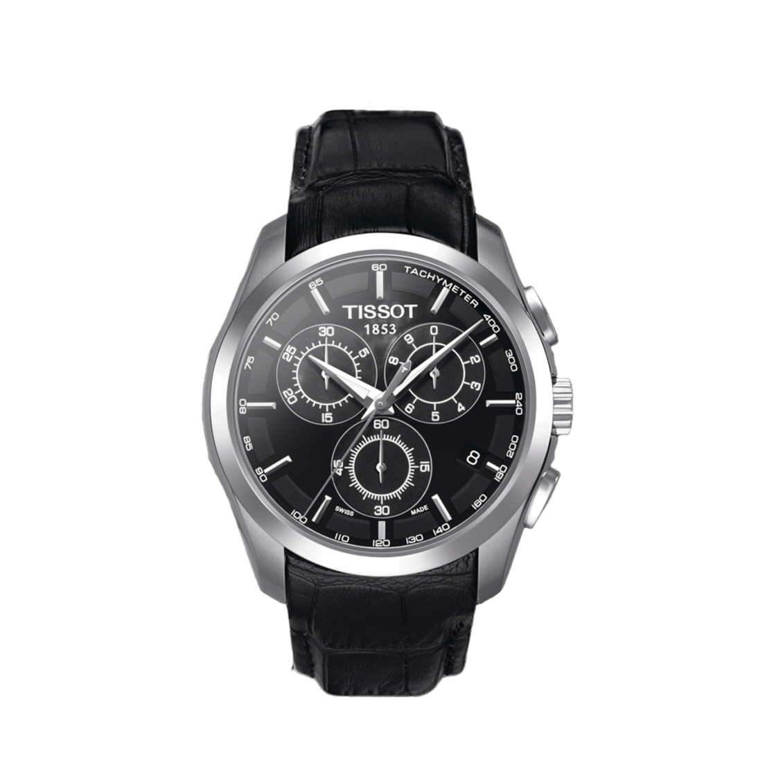 티쏘 꾸뜨리에 크로노그래프 39mm 스테인리스 스틸 블랙(Tissot Couturier Chronograph 39mm Stainless Steel Black) - 1