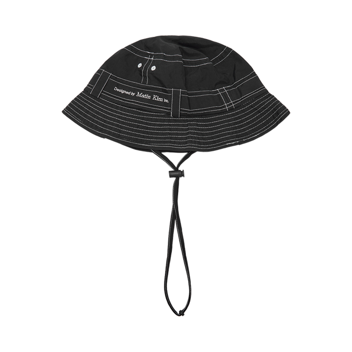 (W) 마뗑킴 마뗑 스티치 사파리 버킷햇 블랙((W) Matin Kim Matin Stitch Safari Bucket Hat Black) - 1