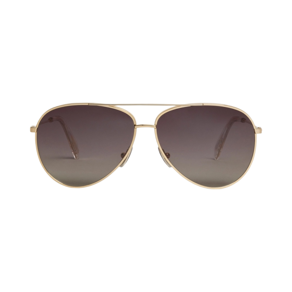 4S059CMEP-35SA Celine Metal Frame 01 Sunglasses in Metal with Polarized Lenses Gold Gradient Grey