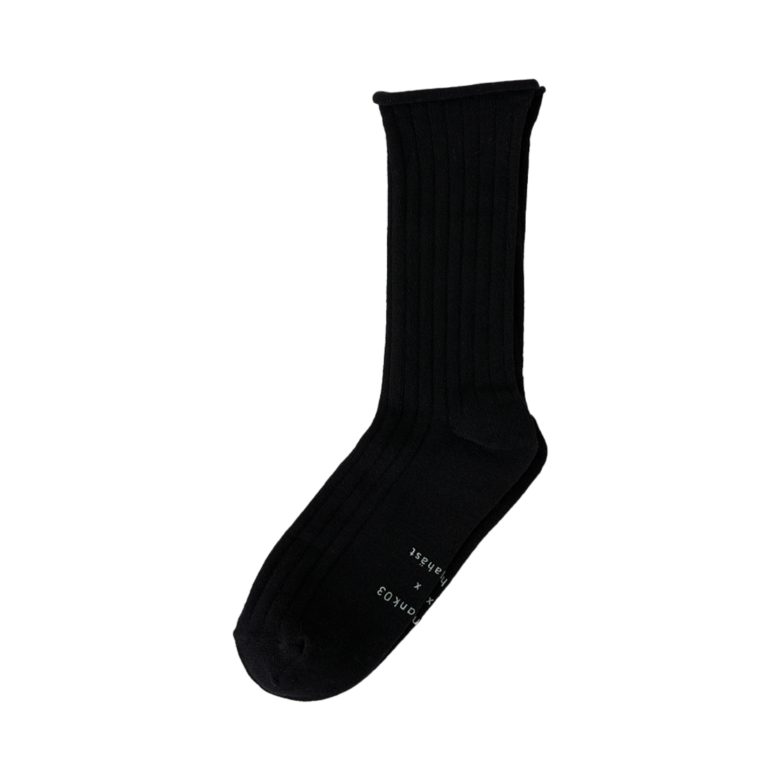 블랭크공삼 코튼 립 삭스 블랙(Blank03 Cotton Rib Socks Black)