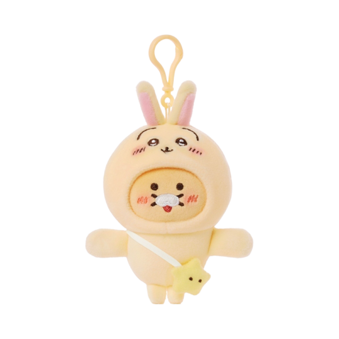 치이카와 우사기 x 카카오 프렌즈 춘식이 플러시 키링(Chiikawa Usagi x Kakao Friends Choonsik Plush Keyring)