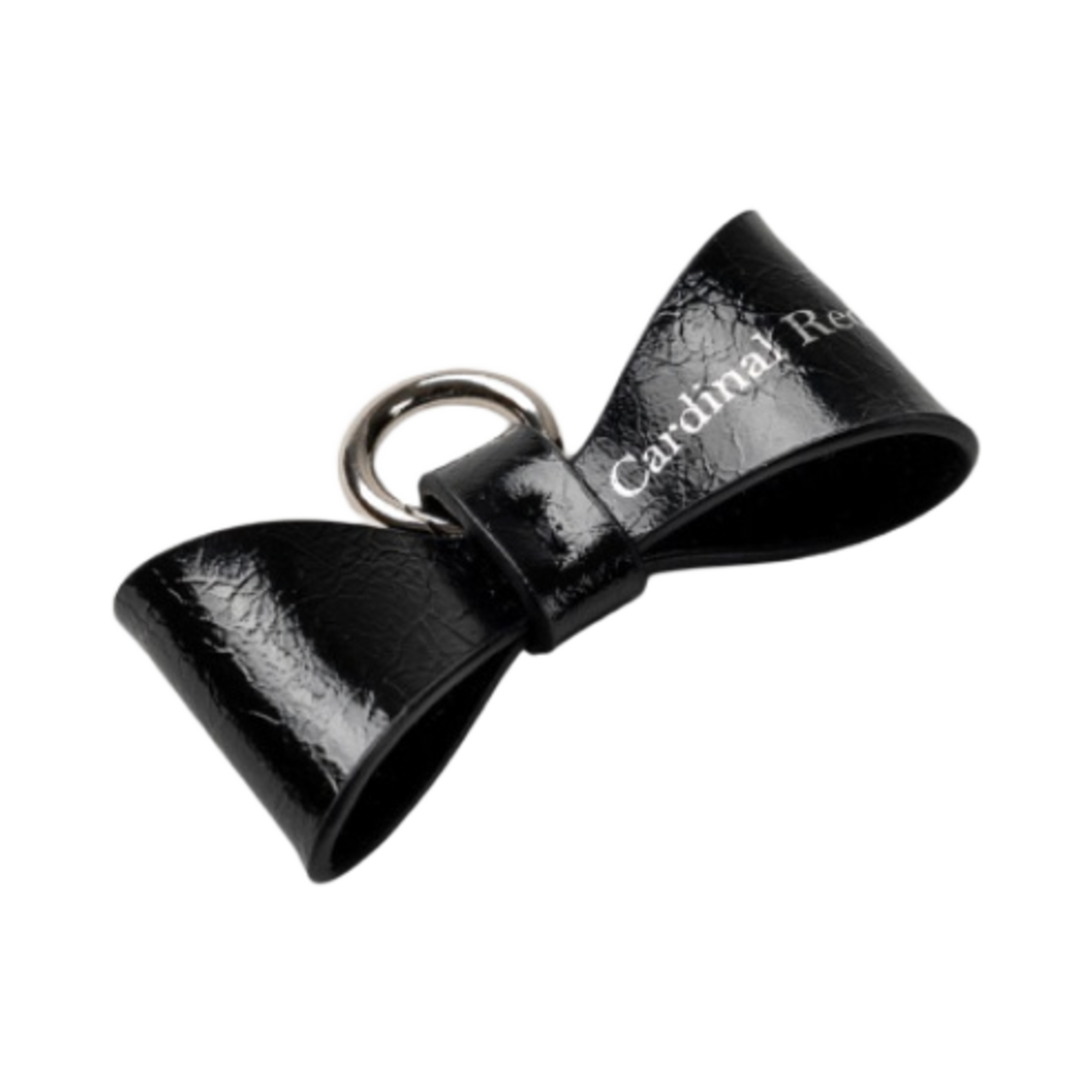 카디널 레드 리본 백참 블랙(Cardinal Red Ribbon Bagcharm Black)