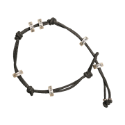 TOWTOW.ARCHIVE Monda Leather Bracelet Black