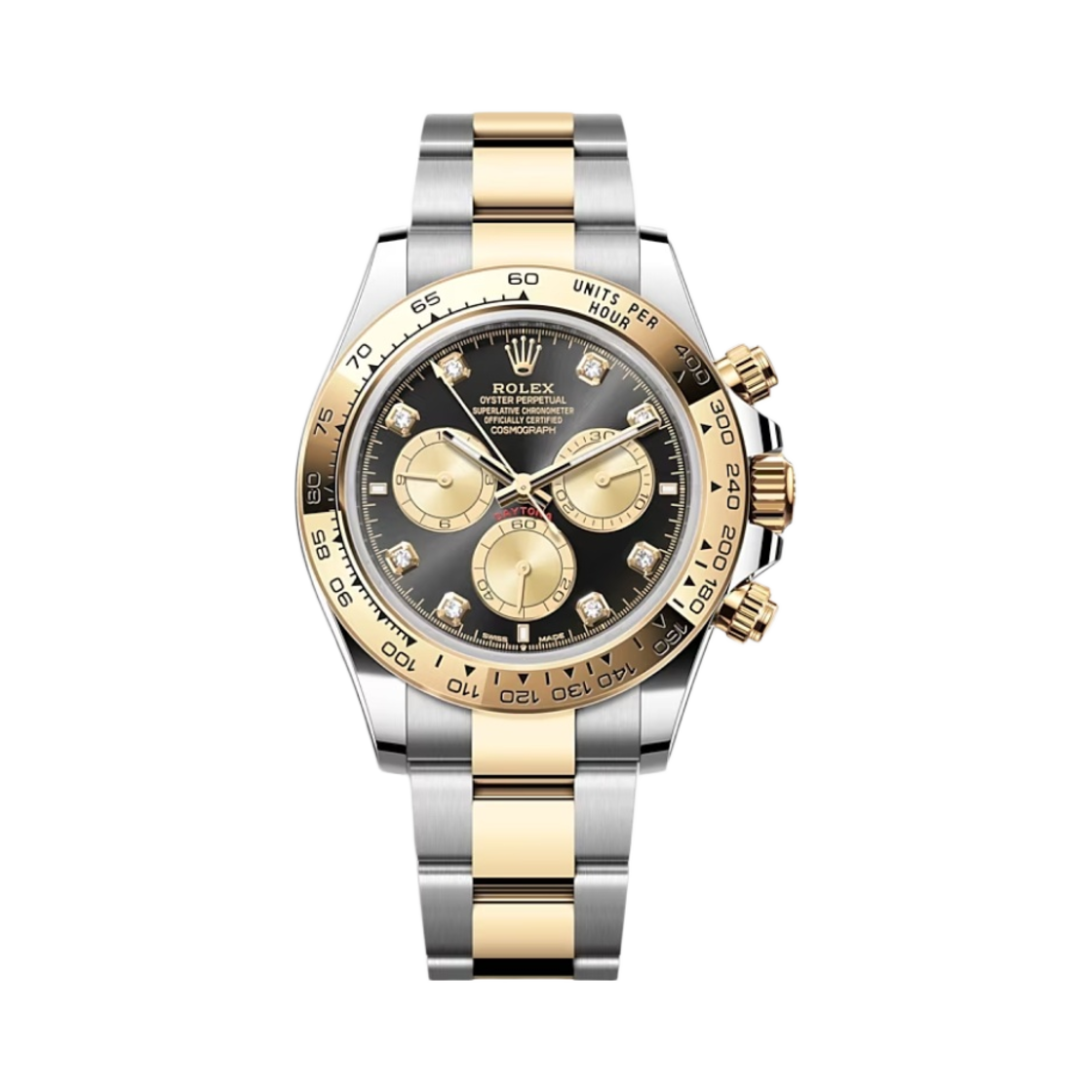 롤렉스 코스모그래프 데이토나 40mm 126503 브라이트 블랙 골든 다이아 셋팅 오이스터(Rolex Cosmograph Daytona 40mm 126503 Bright Black Golden Diamond-Set Oyster)