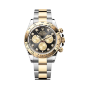 Rolex Cosmograph Daytona 40mm 126503 Bright Black Golden Diamond-Set Oyster